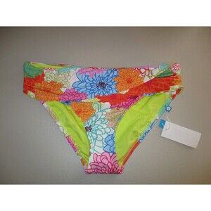 Bleu Rod Beattie Sz 8 Fresh Picks Sarong Hipster Floral Bikini Bottom Swimwear